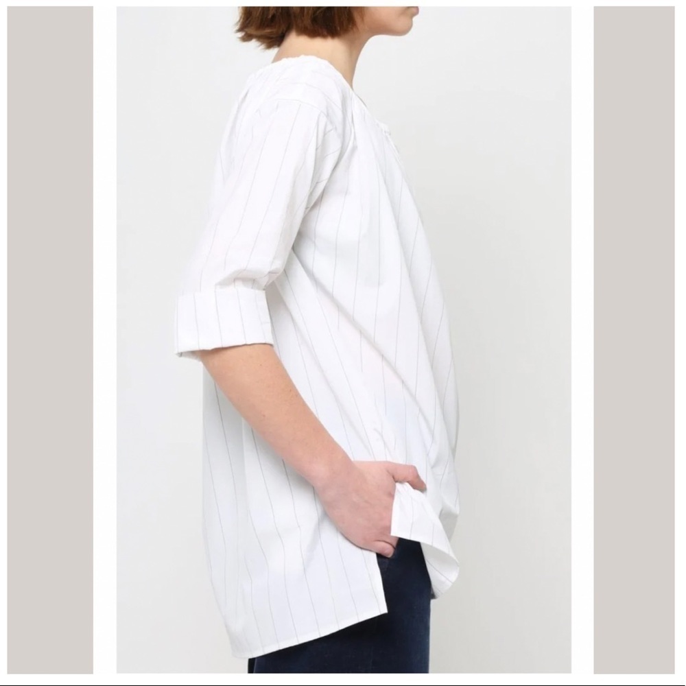 Jarbo Top Blouse Minimalist Old Money Resort Vacation Wardrobe Stab Cotton